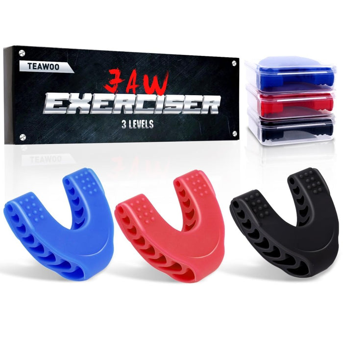 Jaw Toner Set – 3 Resistance Levels, Silicone (3 Pack) - Jaw Trainer - Apex Therapy