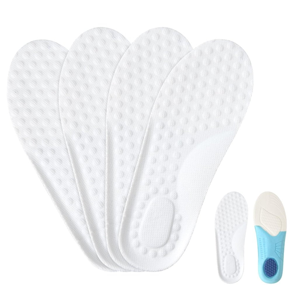 Kids Memory Foam Insoles – Cushioned Shock-Absorbing Trim-to-Fit (2 Pairs) - Shoe Insoles - Apex Therapy