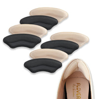 Knit Heel Grips for Shoes Too Big – Sponge Cushion, 4 Pairs - Heel Grips - Apex Therapy
