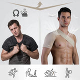 Knitted Shoulder Compression Sleeve – Adjustable Ribbed Strap