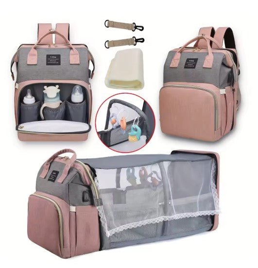 Large-Capacity Diaper Backpack – Water-Resistant, 9 Colors - Diaper Bag - Apex Therapy