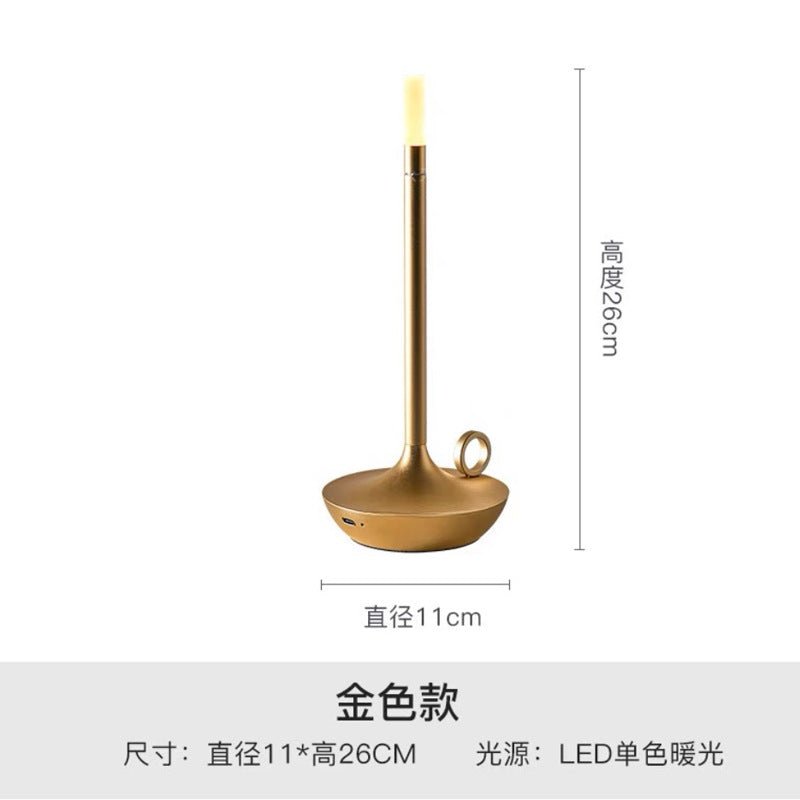 LED Vintage Candle Table Lamp – Modern Minimalist Design - Table Lamp - Apex Therapy