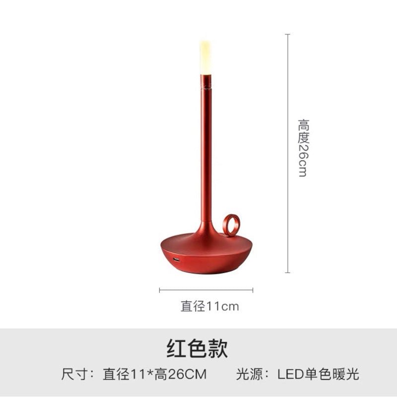 LED Vintage Candle Table Lamp – Modern Minimalist Design - Table Lamp - Apex Therapy