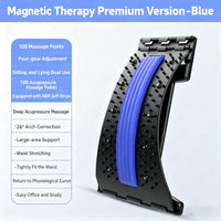 Lumbar Back Stretcher Massager, Spine Pain Relief Vertebral Relaxer for Lower Back Traction & Waist Correction - Apex Therapy