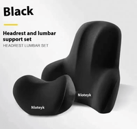 Memory Foam Car Cushion Set – Suede Headrest & Lumbar Pillow - Seat Cushion - Apex Therapy