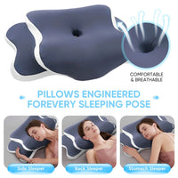 Memory Foam Cervical Pillow – Contoured Neck Support for Side, Back & Stomach Sleepers - Pillow - Apex Therapy
