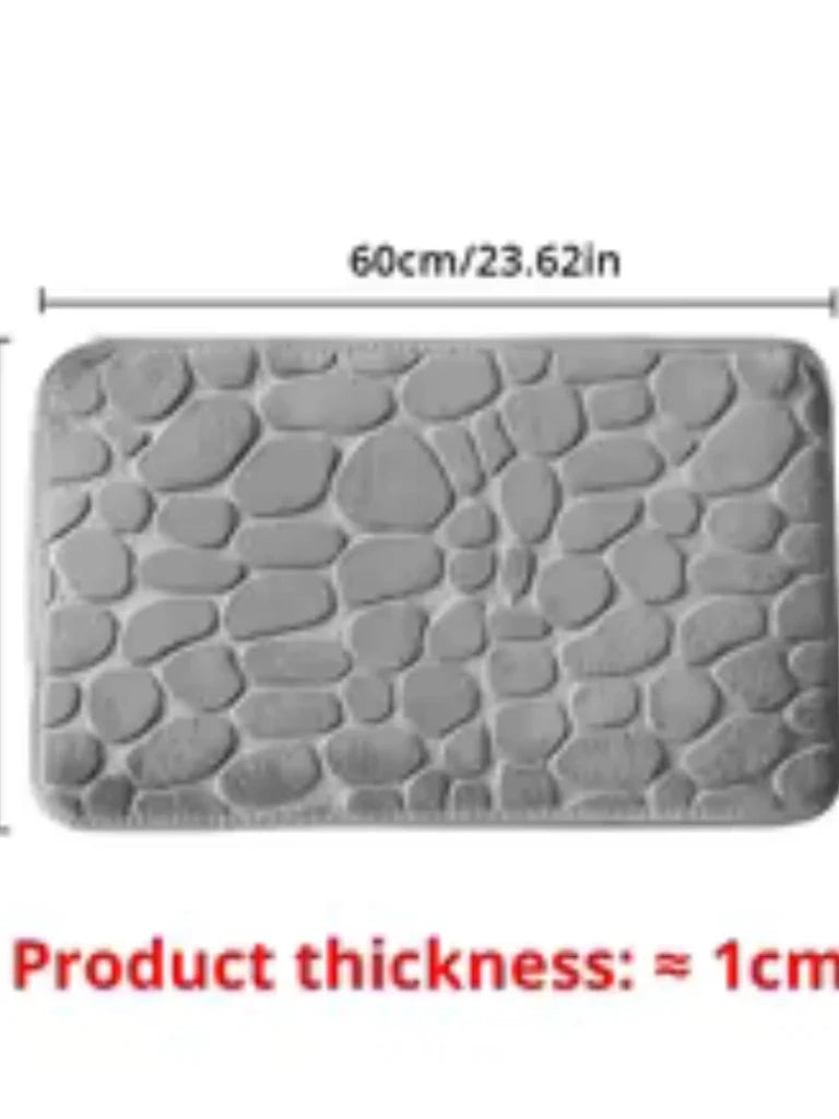 Memory Foam Non-Slip Bath Mat (Embossed Velvet) - Bath Mat - Apex Therapy