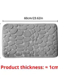 Memory Foam Non-Slip Bath Mat (Embossed Velvet) - Bath Mat - Apex Therapy