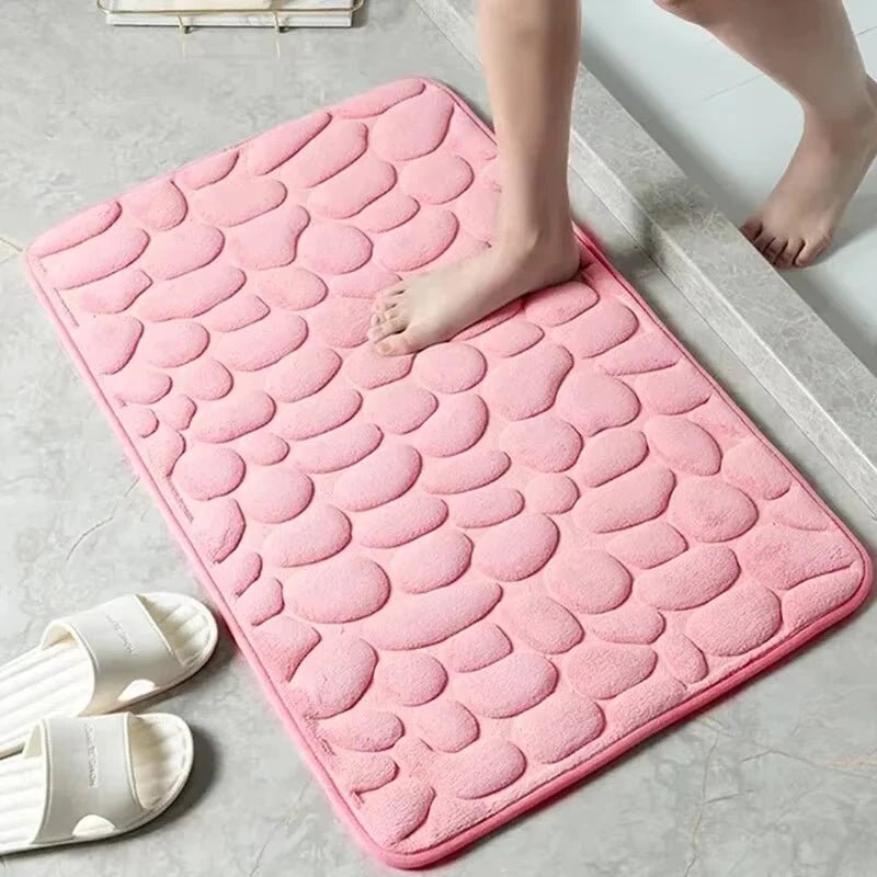 Memory Foam Non-Slip Bath Mat (Embossed Velvet) - Bath Mat - Apex Therapy