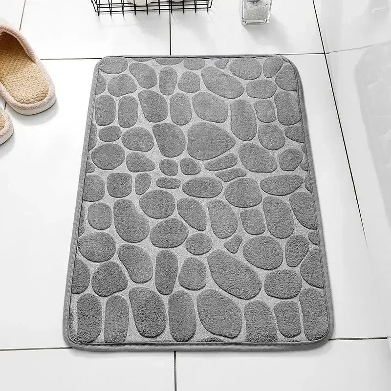 Memory Foam Non-Slip Bath Mat (Embossed Velvet) - Bath Mat - Apex Therapy