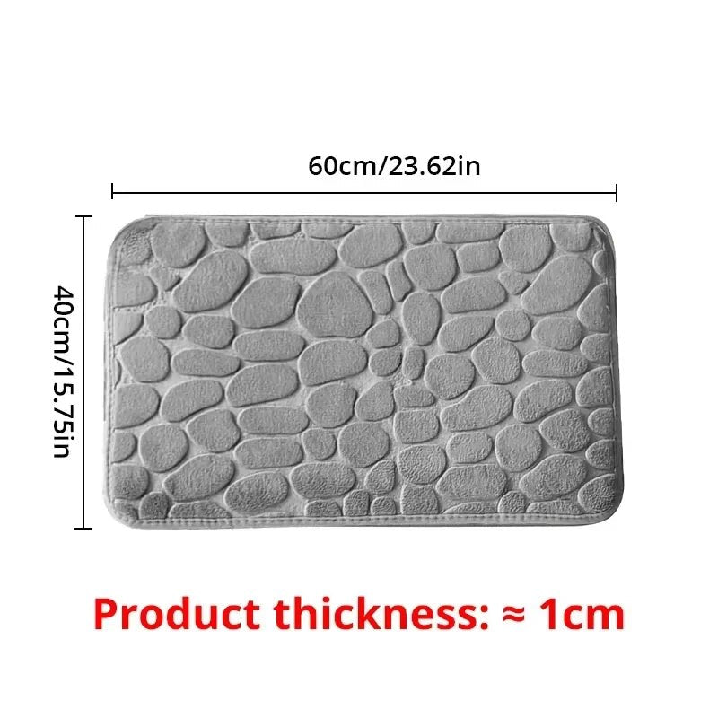 Memory Foam Non-Slip Bath Mat (Embossed Velvet) - Bath Mat - Apex Therapy