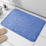 Memory Foam Non-Slip Bath Mat (Embossed Velvet)