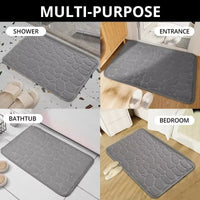 Memory Foam Non-Slip Bath Mat (Embossed Velvet) - Bath Mat - Apex Therapy