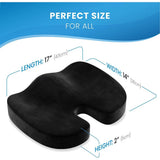 Memory Foam Seat Cushion – Foam or Cool Gel, Office & Car