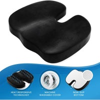 Memory Foam Seat Cushion – Foam or Cool Gel, Office & Car - Seat Cushion - Apex Therapy