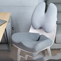 Memory Foam Seat Cushion & Lumbar Pillow – Car & Office, Black or Gray - Seat Cushion - Apex Therapy