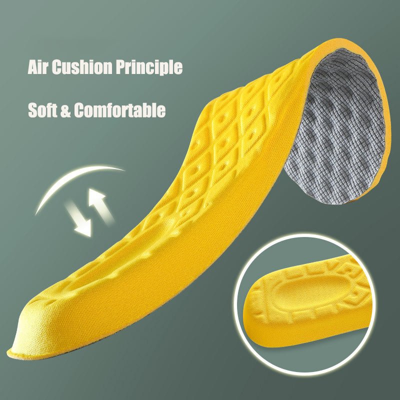Men's Soft Arch-Support Insoles – Breathable, Odor-Resistant, Gray - Insoles - Apex Therapy