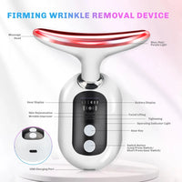 Microcurrent Neck & Face Massager with EMS & LED Therapy - Facial Device - Apex Therapy