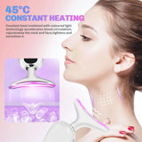 Microcurrent Neck & Face Massager with EMS & LED Therapy