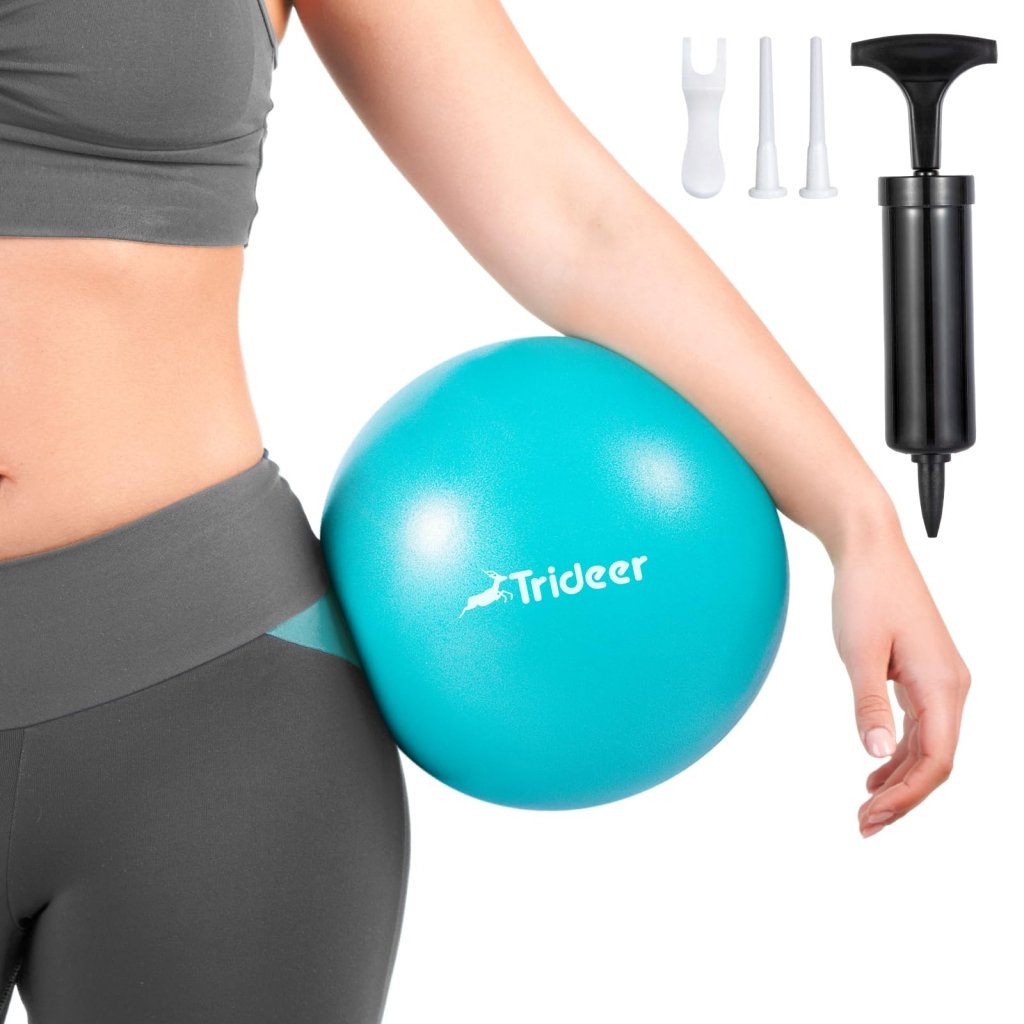 Mini Pilates Ball – 9 Inch with Pump - Exercise Ball - Apex Therapy