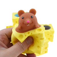 Mouse & Cheese Pop-Up Fidget Toy – Squeeze Desk Toy - Fidget Toy - Apex Therapy