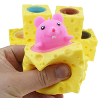 Mouse & Cheese Pop-Up Fidget Toy – Squeeze Desk Toy - Fidget Toy - Apex Therapy