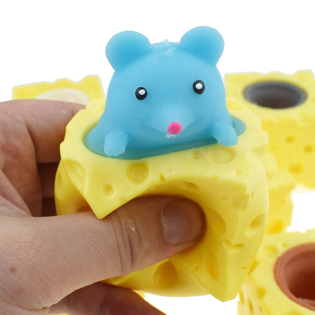 Mouse & Cheese Pop-Up Fidget Toy – Squeeze Desk Toy - Fidget Toy - Apex Therapy