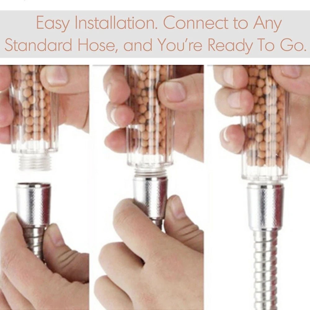 Negative Ion SPA Shower Head with Filter (High-Pressure) - Shower Head - Apex Therapy