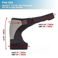 Neoprene Shoulder Support Belt – Left or Right, Adjustable - Shoulder Support - Apex Therapy