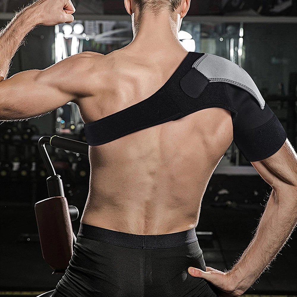 Neoprene Shoulder Support Belt – Left or Right, Adjustable - Shoulder Support - Apex Therapy