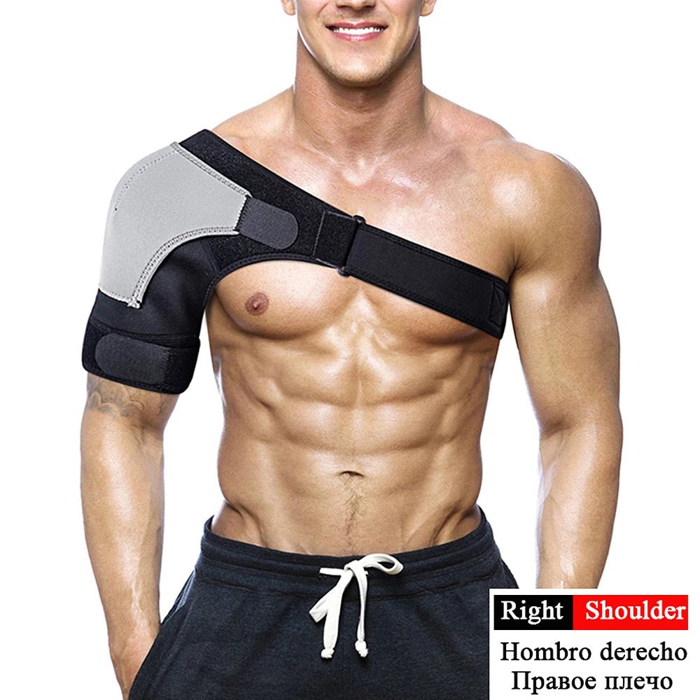 Neoprene Shoulder Support Belt – Left or Right, Adjustable - Shoulder Support - Apex Therapy