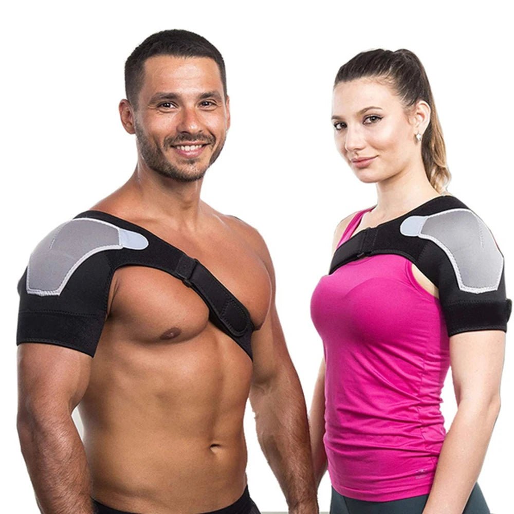 Neoprene Shoulder Support Belt – Left or Right, Adjustable - Shoulder Support - Apex Therapy