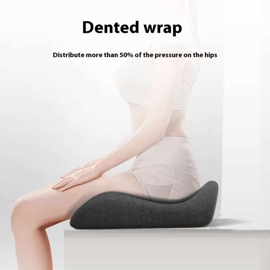 Non-Collapse Memory Foam Seat Cushion – Cooling Ice Silk Cover - Seat Cushion - Apex Therapy