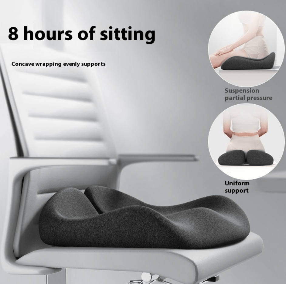 Non-Collapse Memory Foam Seat Cushion – Cooling Ice Silk Cover - Seat Cushion - Apex Therapy