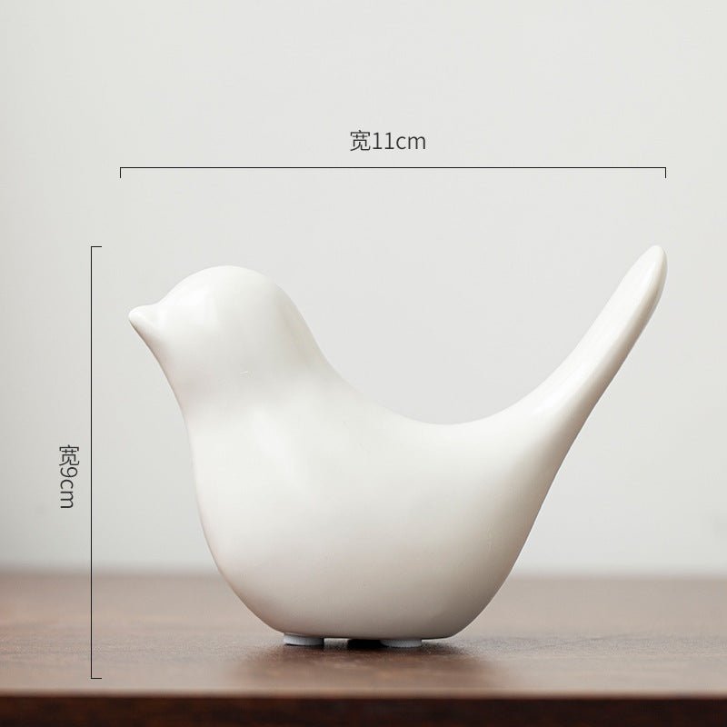 Nordic Ceramic Bird Figurine – Minimalist Home Decor - Home Decor - Apex Therapy