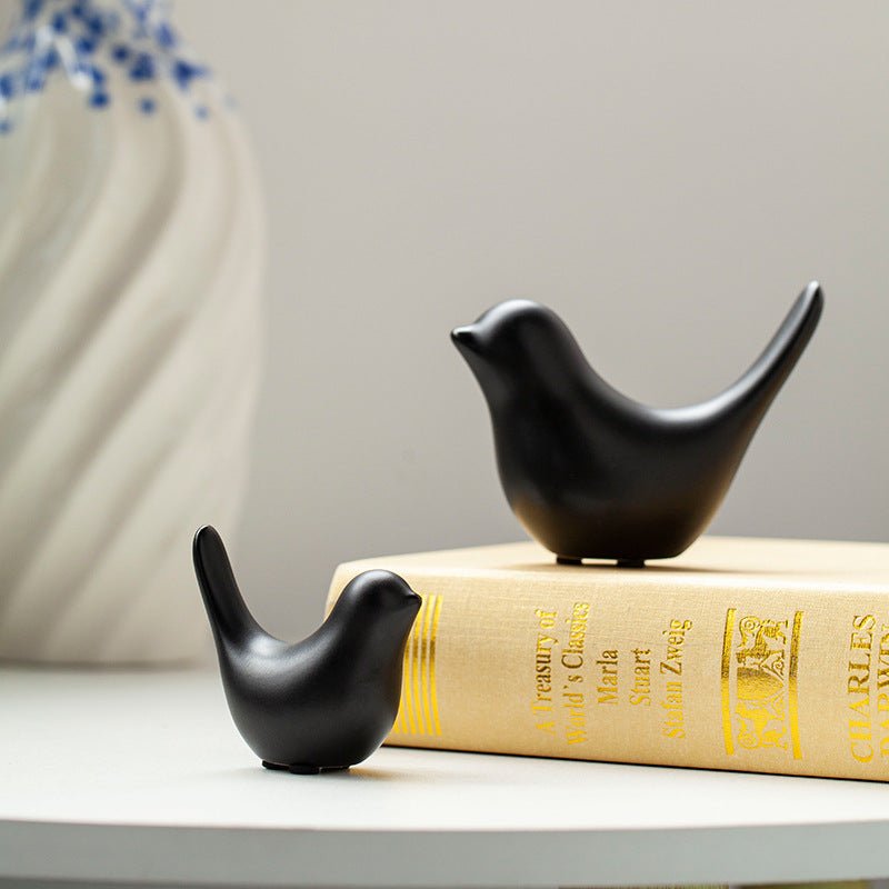 Nordic Ceramic Bird Figurine – Minimalist Home Decor - Home Decor - Apex Therapy