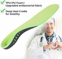 Orthotic Insoles – 3-Point Arch Support for Plantar Fasciitis & Flat Feet - Shoe Insoles - Apex Therapy