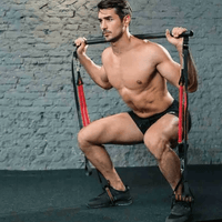 Pilates Bar Kit with Resistance Bands – 2, 4 or 6 Tubes - Pilates Bar - Apex Therapy