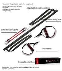 Pilates Bar Kit with Resistance Bands – 2, 4 or 6 Tubes - Pilates Bar - Apex Therapy