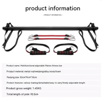 Pilates Bar Kit with Resistance Bands – 2, 4 or 6 Tubes - Pilates Bar - Apex Therapy