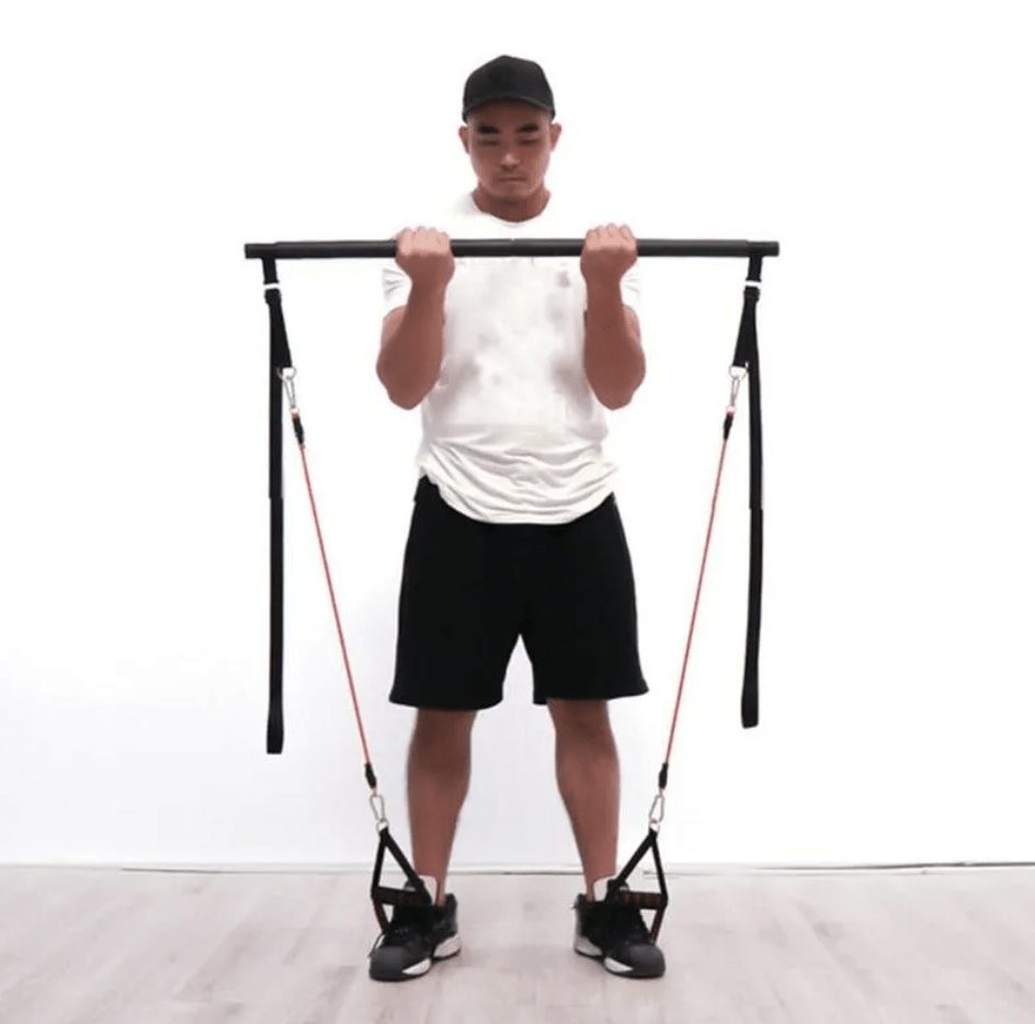 Pilates Bar Kit with Resistance Bands – 2, 4 or 6 Tubes - Pilates Bar - Apex Therapy