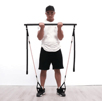 Pilates Bar Kit with Resistance Bands – 2, 4 or 6 Tubes - Pilates Bar - Apex Therapy