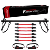 Pilates Bar Kit with Resistance Bands – 2, 4 or 6 Tubes - Pilates Bar - Apex Therapy