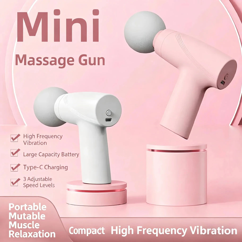 Portable Mini Fascia Gun Deep Tissue Handheld Massage Gun Therapy Gun Fascia Gun Massagegun Massagers Handheld Deep Tissue - Apex Therapy