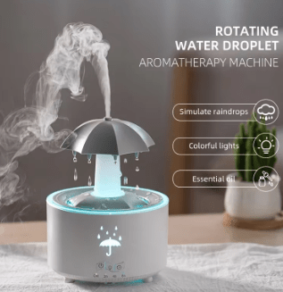 Raindrop Aroma Diffuser – Whisper-Quiet, Remote Control - Humidifier - Apex Therapy