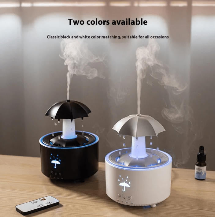 Raindrop Aroma Humidifier – 0.5 L Tank, Remote Control - Humidifier - Apex Therapy