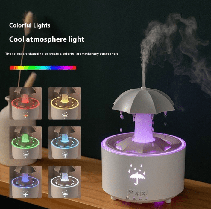 Raindrop Aroma Humidifier – 0.5 L Tank, Remote Control - Humidifier - Apex Therapy