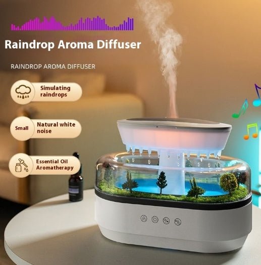 Raindrop Micro-Landscape Humidifier – Aroma Diffuser - Humidifier - Apex Therapy