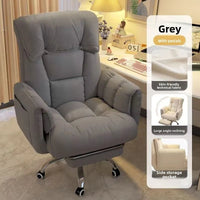 Reclining Lounge Chair – Hidden Footrest, Swivel Base - Office Chair - Apex Therapy