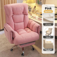 Reclining Lounge Chair – Hidden Footrest, Swivel Base - Office Chair - Apex Therapy
